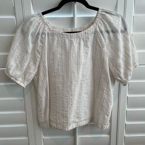 Casual Cream Women's Top